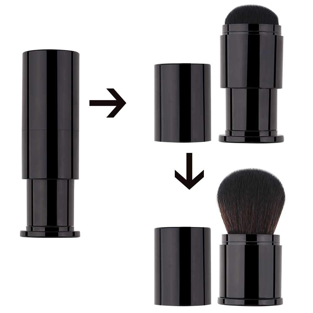 Retractable Kabuki Makeup Brush Powder Brushes Foundation Travel Foundation Brush for Blush Bronzer & Powder: Beauty