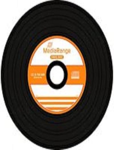 MediaRange MR225 CDR80 700MB 52x Spindle Vinyl Retro Black 50 Discs