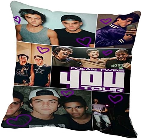 Dolan twins 4ou collage Cushion Pillow Case 16"x16"