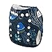ALVABABY Cloth Diaper One Size Adjustable Reuseable Washable Nappy with 2 Inserts H069