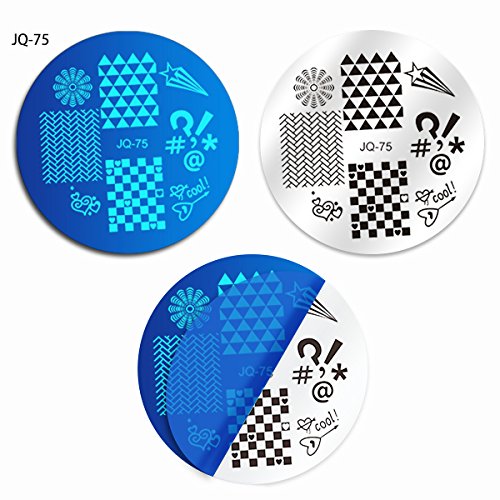 Biutee 15Pcs Nail plate set 13 pcs Nail Plates + 2 Stamper Scraper Sets Nail Art Stamping Plates Nail Stamp Plate Nail Art Tools