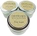 Candlecopia Evening Bath, Pink Sugar and Love Spell Strongly Scented Hand Poured Vegan Travel Tin Candles, 3 x 4 Ounce Tins