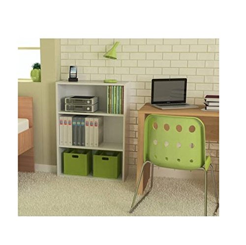 Ameriwood 3-shelf Bookcase, Multiple Finishes. Ideal for Dorm Room, Home Office, Living Room or Any Room. (White)