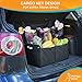 KangoKids Trunk Organizer for Car and SUV - Keep Your Trunk Tidy and Organized with Ease - Space Saving Trunk Cargo Organizer with 3 Large Mesh Pockets - Lightweight, Easy to Install Organizers.