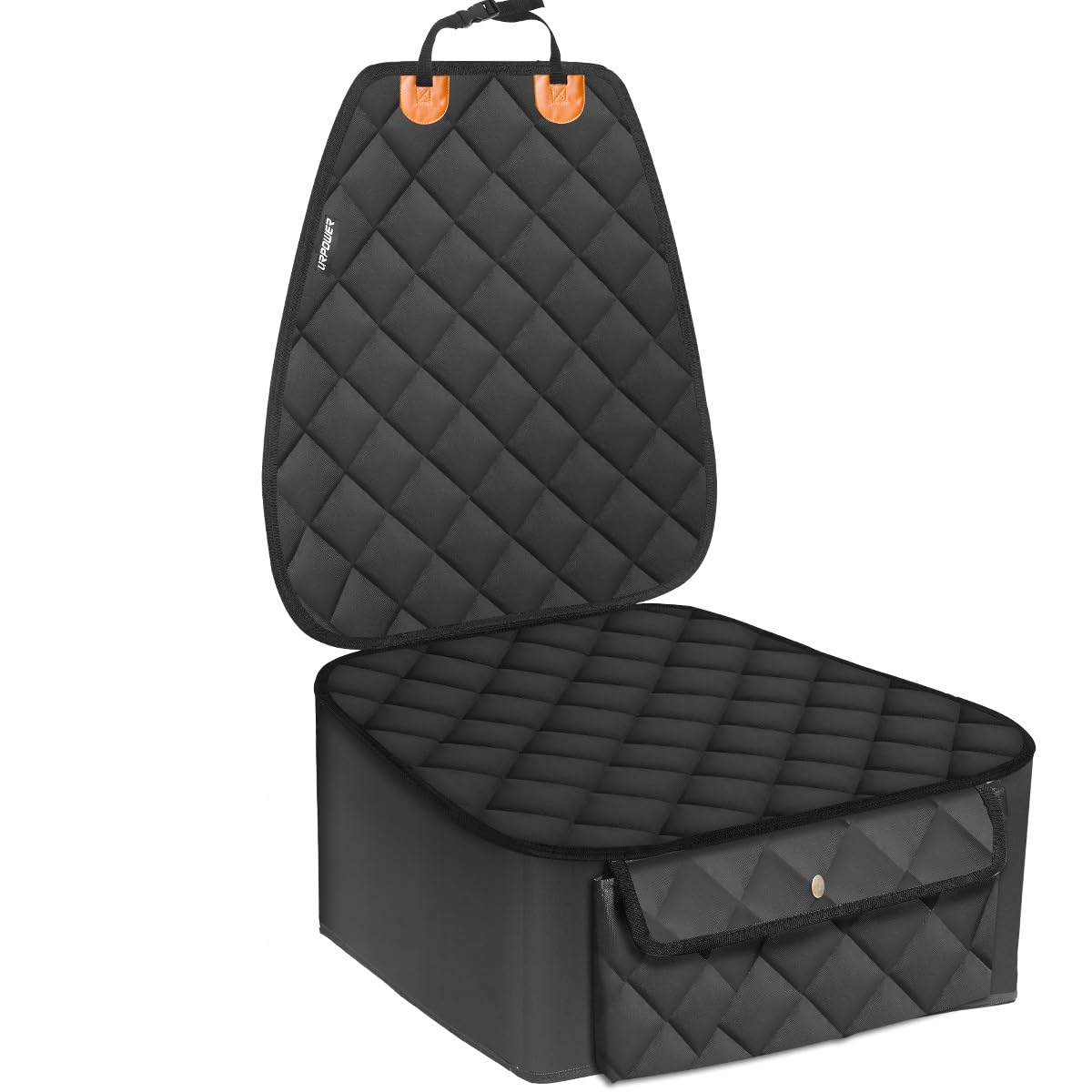 Photo 1 of URPOWER Dog Car Seat Cover for Front Seat, Waterproof Pet Car Seat Protector with Pocket & Elastic Skirt, Non-Slip Dog Bucket Seat Covers for Cars, Trucks & SUVs