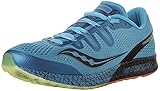 Saucony Men's Freedom ISO Running Shoe, Blue/Black/Citron, 11 M US
