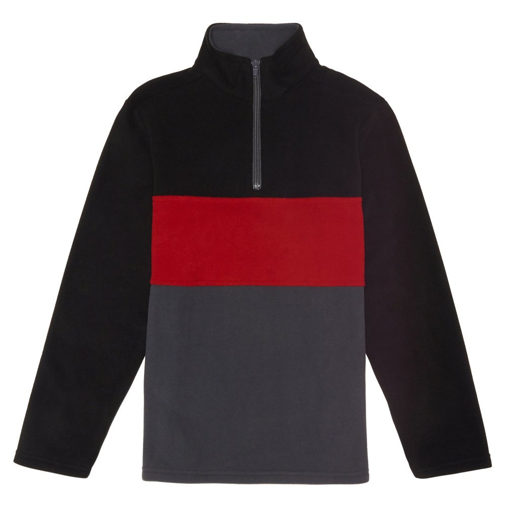 French Toast Toddler Boys' Long Sleeve Microfleece, Black, 3T on