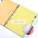Thboxes A4 File Dividers 5 Pack 10 Part Multi Hole Punched Tabbed view 6