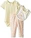 BON BEBE Baby Girls' Newborn Mommy and Me 3 Piece Pant Set