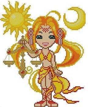 Qihu's 5d Crystal Diamond Painting DIY Counted Paint By Number Kits, Libra Twelve Constellations Astrology Zodiac Picture