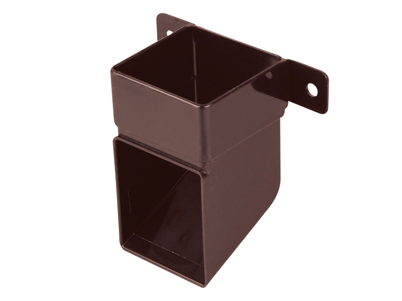 Wavin OSMA 4T832 Brown Pipe Shoe with mounting Bracket for 61mm Square downpipes