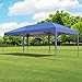 Outsunny 10' x 19.2' Pop Up Canopy Tent, Heavy Duty Tent for Parties, Outdoor Instant Gazebo Sun Shade Shelter with Carry Bag for Catering, Events, Wedding, Backyard BBQ, Blue