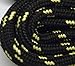 Heavy Duty Kevlar Reinforced Boot Laces Shoelaces (Black W/natural) 2 Pair Kit