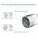 PD Car Charger, Ofspower Dual USB QC 3.0 Fast Car Charger with Power Delivery and Quick Charge for iPhone X, 8 , 8 Plus, Galaxy S8, Note 8 and More