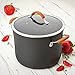 Rachael Ray Cucina Hard Anodized Nonstick Stockpot / Stock Pot - 10 Quart, Gray