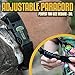 Emergency Paracord Bracelet |7-in-1| Tactical Survival Gear Kit Saw for Camping, Fishing, Hunting & Outdoors | Multipurpose Survival Tool (Black Adjustable)