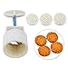 iHomeSet Party Moon Cake Mold - 12 Stamps and 4 Sets​ ​​- Mid Autumn Festival DIY Decoration Press​ - ​50g/100g - White