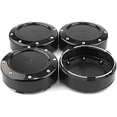 GTownWorks 4pcs Wheel Center Caps for Mayhem Wheels Center Hubcaps Black Center Cover Replacement (Outer Diameter 5.1in/Clip Diameter 4.84in)