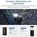 Etekcity Camping Lantern Battery Powered Led Lights with AA Batteries, Upgraded Magnetic Base and Brightness Control Flashlights for Power Outage, Backpacking, Hiking, Storms, Black (CL30-1 Pack)