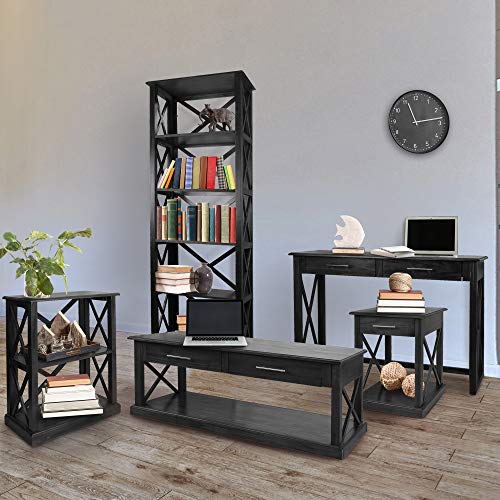 4 Casual+Home+363+32+3+Shelf+Bookcase+Black