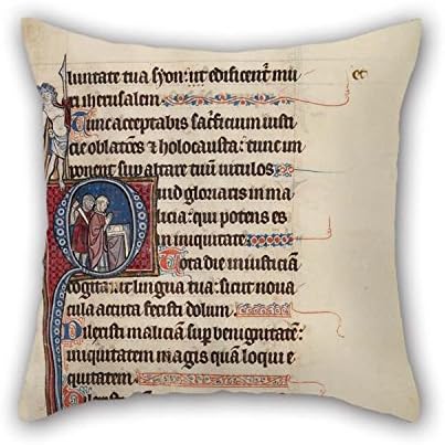 Cushion Cases Of Oil Painting Bute Master (Franco-Flemish, Active About 1260 - 1290) - Initial Q- A Priest Stabbed By A Soldier 18 X 18 Inches / 45 By 45 Cm Best Fit For Couch Indoor Wife Bar Seat