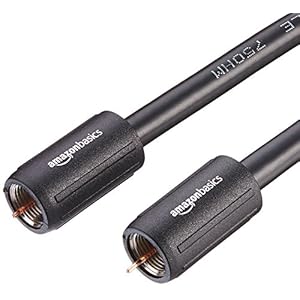 AmazonBasics CL2-Rated Coaxial TV Antenna Cable – 25 feet