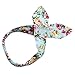 Fubin Baby Girl's Floral Print Ruffles Romper Summer Clothes With Headband,Mint,7-12 months