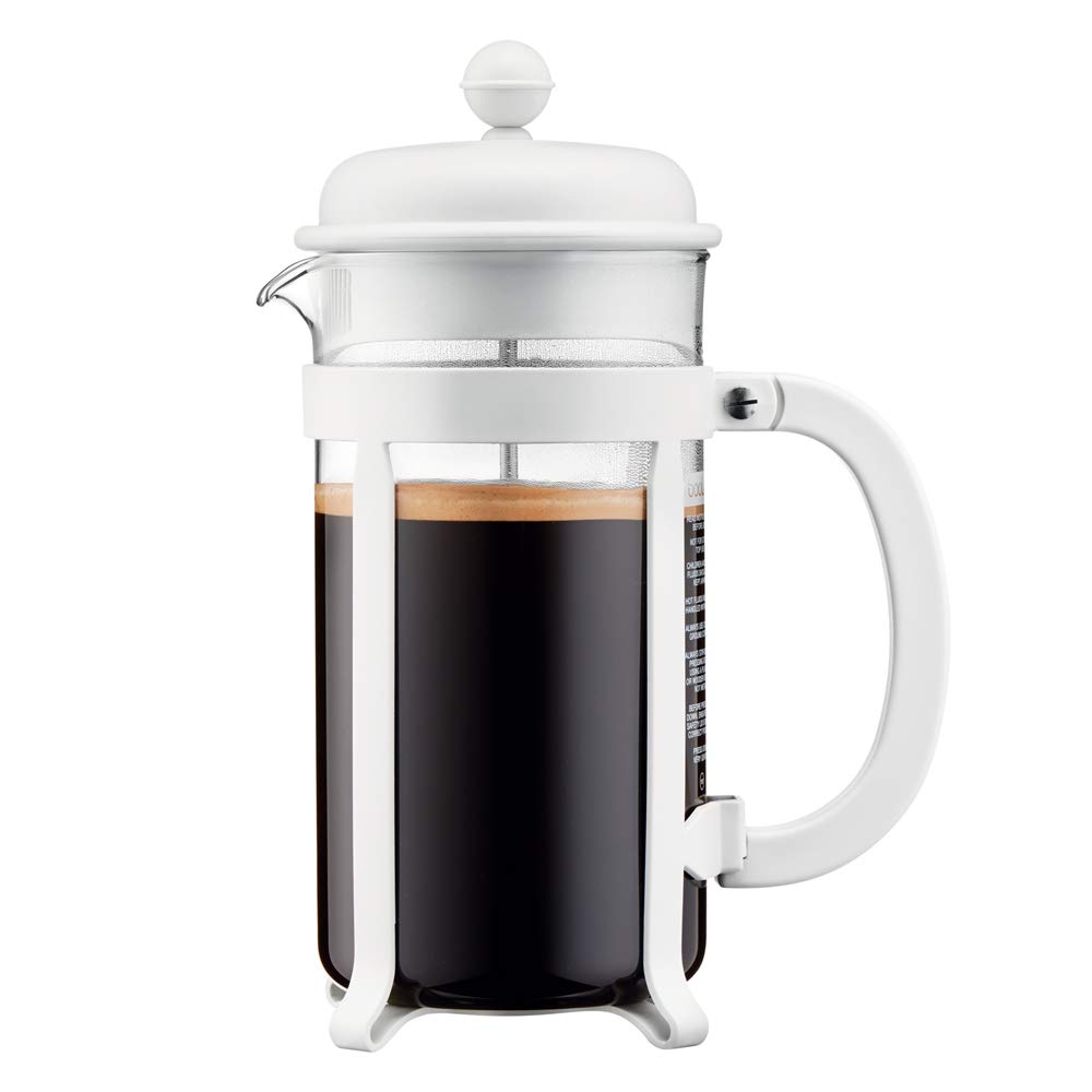Bodum 1908 Java Coffee Press, 8 Cup, 1 Litre, Layered, 10.6 x 16.3 x 24.5 cm White