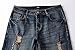 ZLZ Men's Ripped Skinny Distressed Destroyed Slim Fit Stretch Biker Jeans Pants With Holes, Vintage Blue, 40