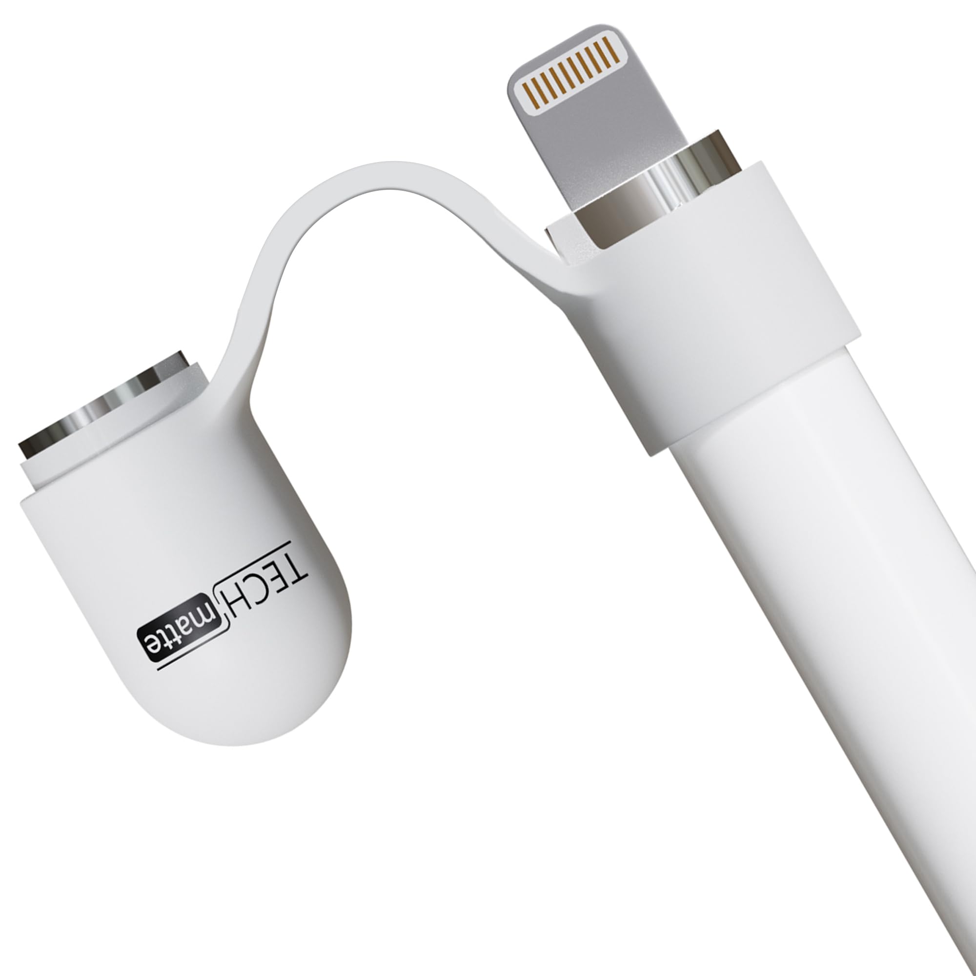 TechMatte Magnetic Replacement Cap Compatible with Apple Pencil 1st Generation (with Cap Holder) (Updated Version)