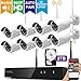 [Audio & Video] xmartO 8 Channel 960p HD Wireless Surveillance Camera System with 8 HD Infrared Outdoor WiFi Cameras and 2TB Hard Drive, Dream Liner WiFi Relay, NVR Built-in Router, Auto-Pair