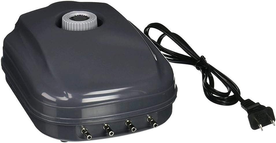 Aquarium Oxygen Pump Has 4 Outlets, 8.5W, 10L/Min Air Pump
