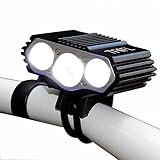 TFCFL 6000 Lumen Rechargeable Bike Light 3x Cree XML U2 LED 6400mah Battery Cycling Bicycle Light Lamp Camping Traveling Hiking Headlight Headlamp