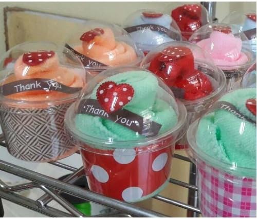 Fabric cupcakes Nano-sized cloth 11x11 inch mixed color. Set of 20