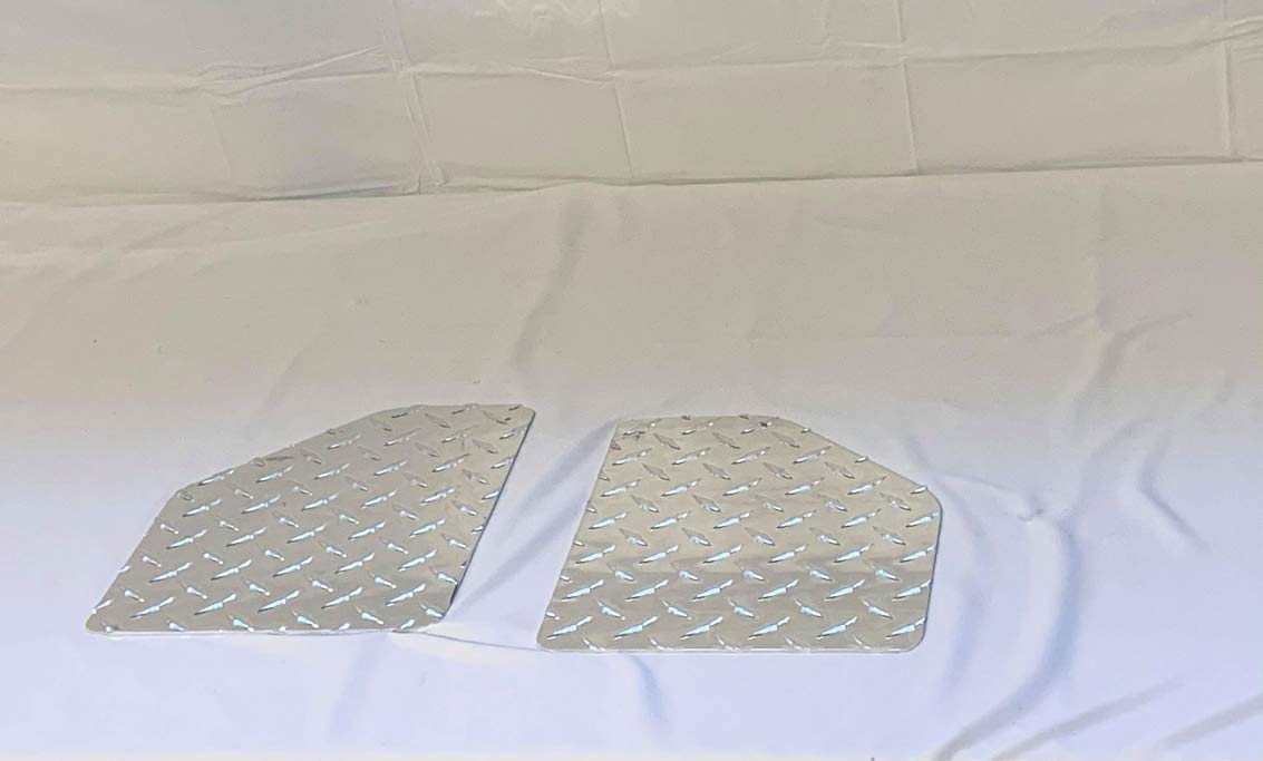 Club Car DS Golf Cart Diamond Plate Mud flaps Easy install