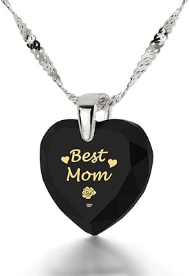 necklace that says mom