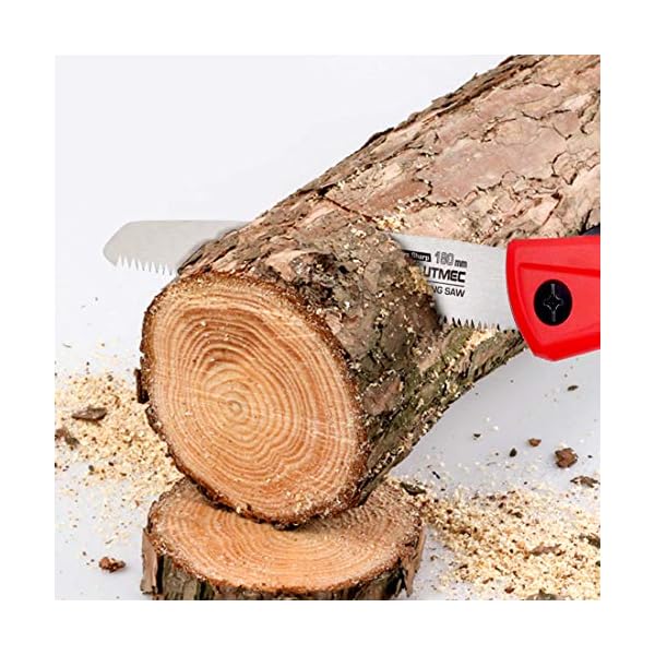 HAUTMEC Klappbare Astsäge HT0135-UK – Handgartensäge, rutschfeste Griffe und Sicherheitsverschluss – Bild 4