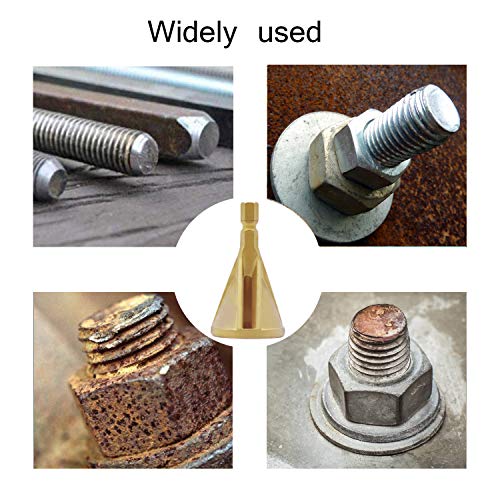 Deburring External Chamfer Tool HSS for Drill Bit, Remove Burr Repairs Tools Remove Burr Drill Bit, Metal External Chamfer Hexagon Shank Deburring Tool (1 Pack)