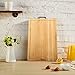 Large & Extra-Thick Bamboo Cutting Boards For Kitchen with Juice Groove-VUMM Organic Heavy Duty Chopping Board for Meat/Vegetables Fruits Serving Tray, Butcher Block, Carving Board, BPA Free