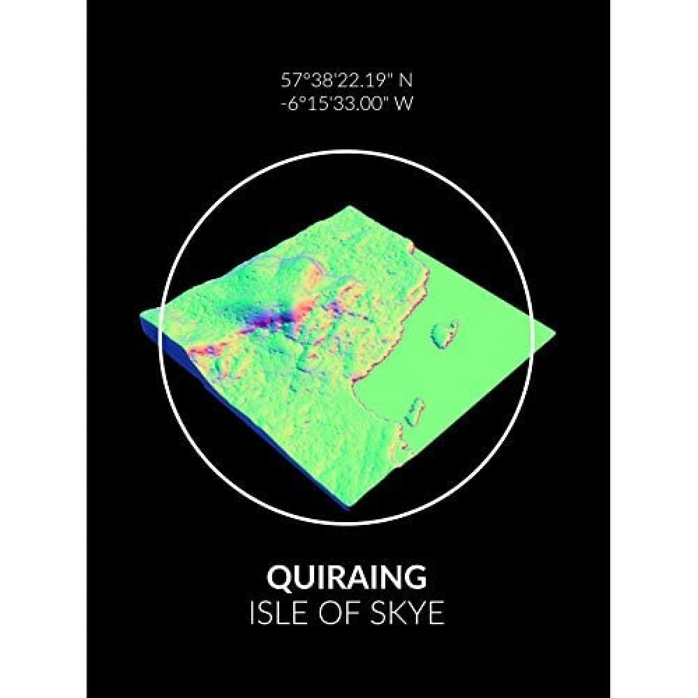 Wee Blue Coo Quiraing Mountain Topography Isle of Skye Scotland Canvas Print