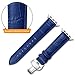 Fintie Leather Band Compatible with Watch 44mm 42mm, Replacement Wrist Bands with Adjustable Butterfly Buckle Compatible with Watch Series 5 Series 4 Series 3 Series 2 Series 1 - Blue