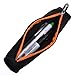 Cosmos Neoprene Case Bag Holder Zipper Pouch for Stylus Pen, Black Color with Orange Zipper