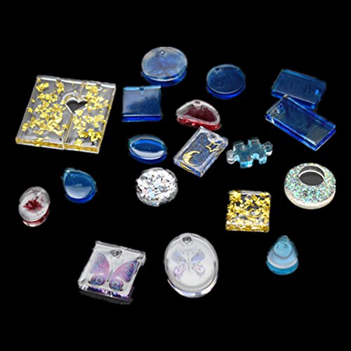 image for vorey 9 Pack Jewelry Casting Silicone Molds for DIY Jewelry Craft Maki