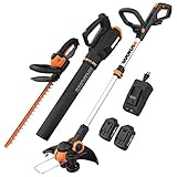 Worx 20V GT 3.0 + Turbine Blower + Hedge Trimmer