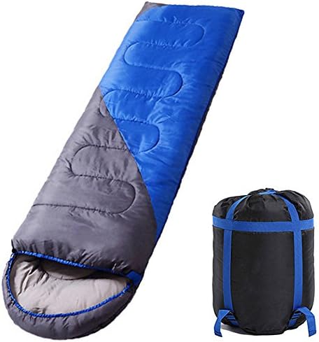 Sleeping Bag Outdoor Camping Portable Waterproof Spliced Double Widened Envelope Lightweight For 4 Season Compression Sack Blue 2.2lb