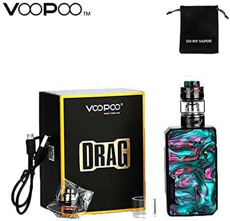 VOOPOO Drag 2 177W TC Kit with Drag 2 MOD+UFORCE T2 Tank, Electronic Cigarette Adopts Gene.FIT Chip with Vapeonly Bag No Nicotine, No E Liquid (B-Aurora)