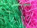 3 Variety Packs of Multicolored Yellow Pink & Green Reusable Shredded Plastic Easter Basket Grass Bags Bundle 255g Total Party Accessory Lot