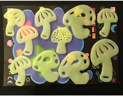 Home Decoration Night Light Luminous Stickers Fluorescence Wall Sticker for Kids Rooms Wall decals (Mushroom)