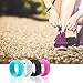 Silicone Wedding Ring For Women,4 Packs Of Unique Designs Silicone Rubber Bands-Fashion Style,Safe Ringz By HITFUN Black, White, Pink And Teal