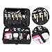 Hotrose Professhional Large Space Makeup Brush Bag - Cosmetic Artist Organizer Kit - Handle Shoulder Bag - Travel Box (Large)